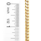 Yellow Gold Miami Cuban Link Curb Chain Bracelet 14K 4mm 7.5-9in