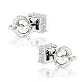 10K Gold Diamond Stud Earrings 0.38ct