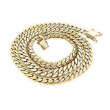 Miami Yellow Gold Cuban Link Curb Chain 14K 8mm 22-40in