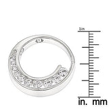 14K Gold Journey Diamond Pendant Circle 1ct 10 Year Anniversary Present