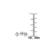14K GOLD 1/2 CARAT ROUND DIAMOND STUD EARRINGS