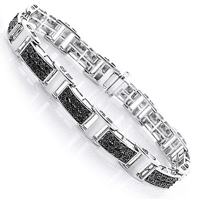 Sterling Silver 0.30ct Black Diamond Bracelet
