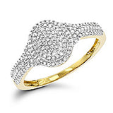 Diamond Oval Shaped Ring 14K 0.33ct