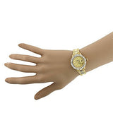 18k Yellow Gold Ladies ROLEX Oyster Diamond Watch Perpetual Datejust 3