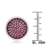 Diamond Fashion Rings Pink Sapphire Cocktail Ring 3.25