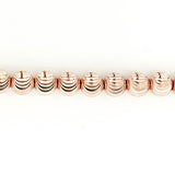 10K Rose Gold Moon Cut Chain 6mm 22-40in
